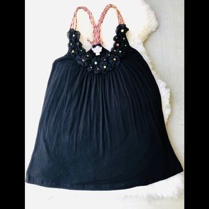 ECI boho style pullover Tank top shirt size Medium